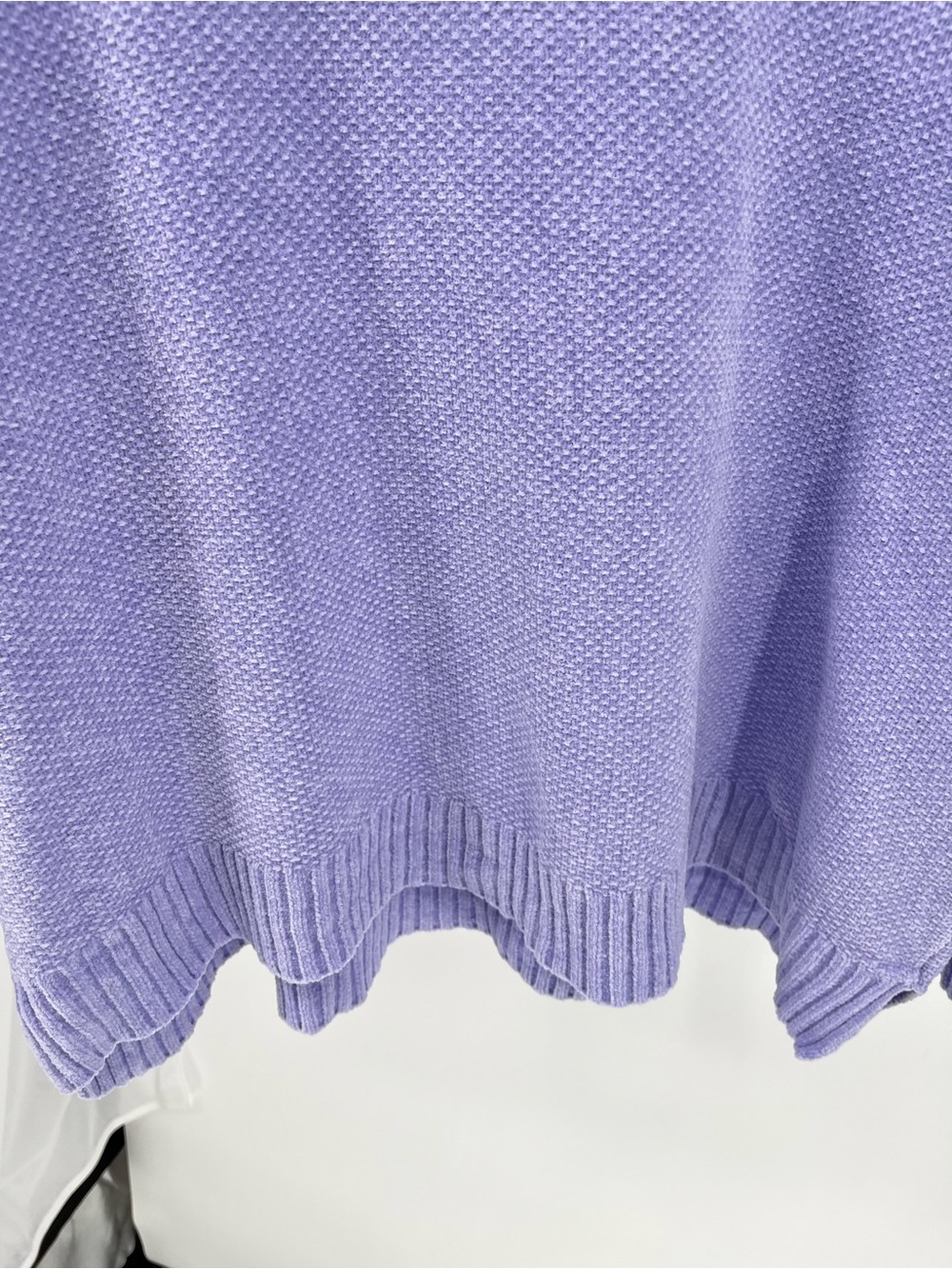Eileen Fisher New Organic Cotton Lavender Textured Sweater Large | Boxy Relaxed - Picture 5 of 8